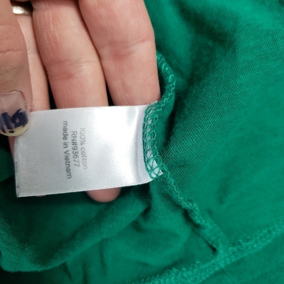 Jcp basic green long sleeve shirt women's size XL - Picture 5 of 8